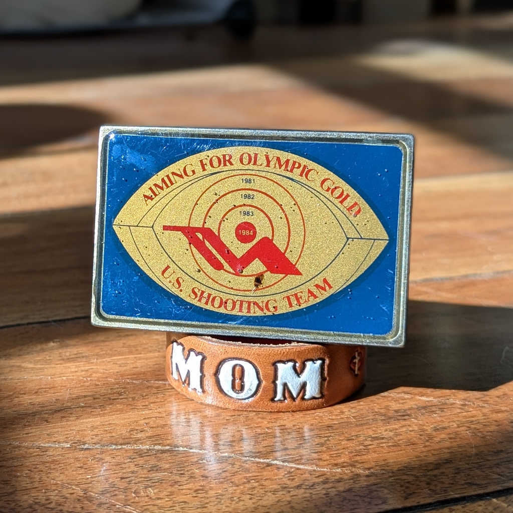 1984 US Shooting Team Belt Buckle Os